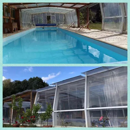 Maison Piscine Chauffe Couverte Prive Jardin Parc Riviere Collines Сasa de vacaciones Authou